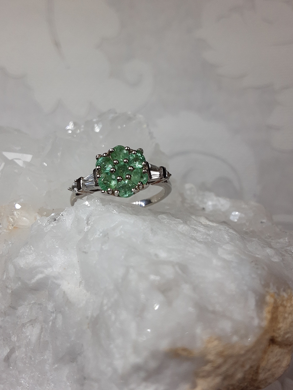 925 emerald ring.